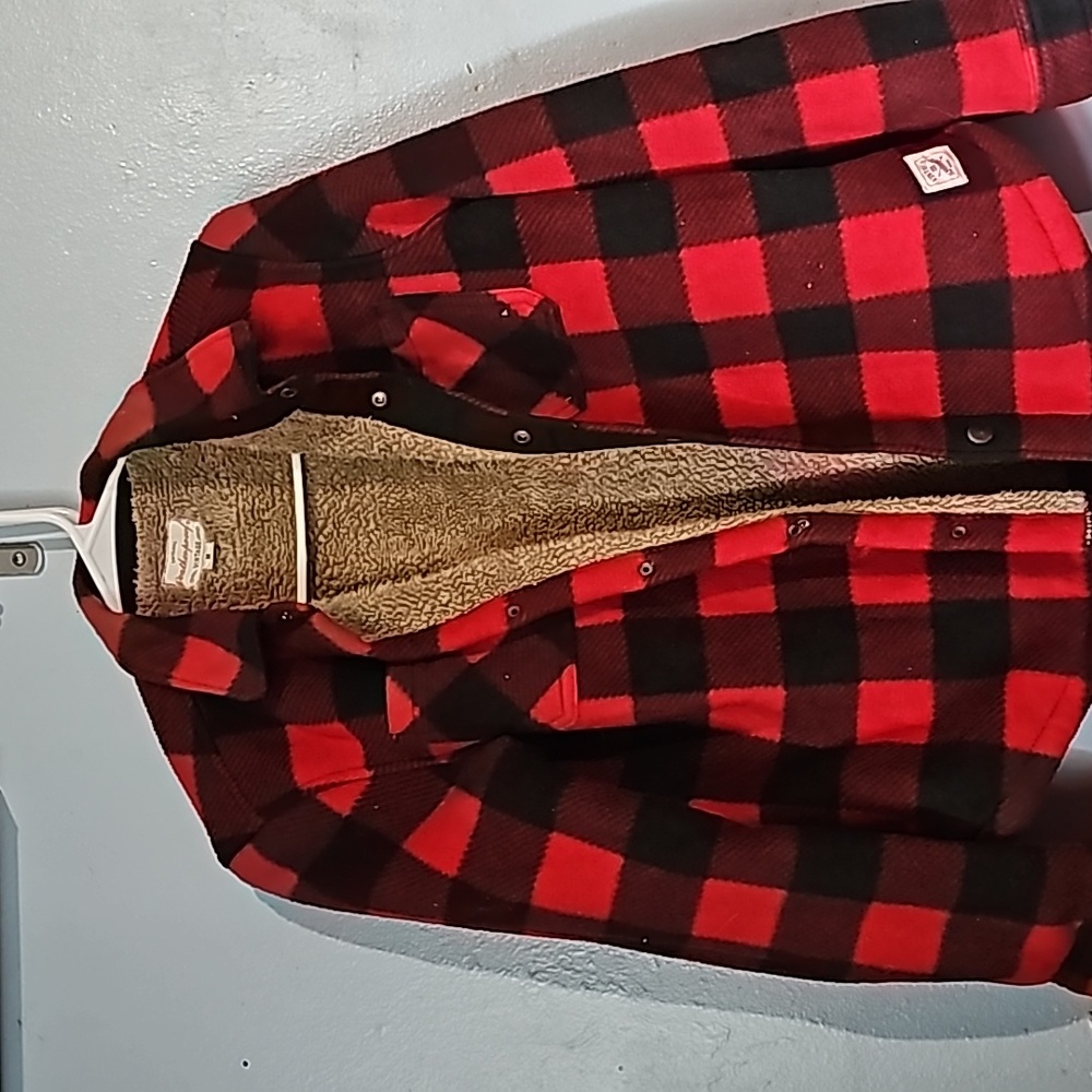 Red and Black plaid sweater